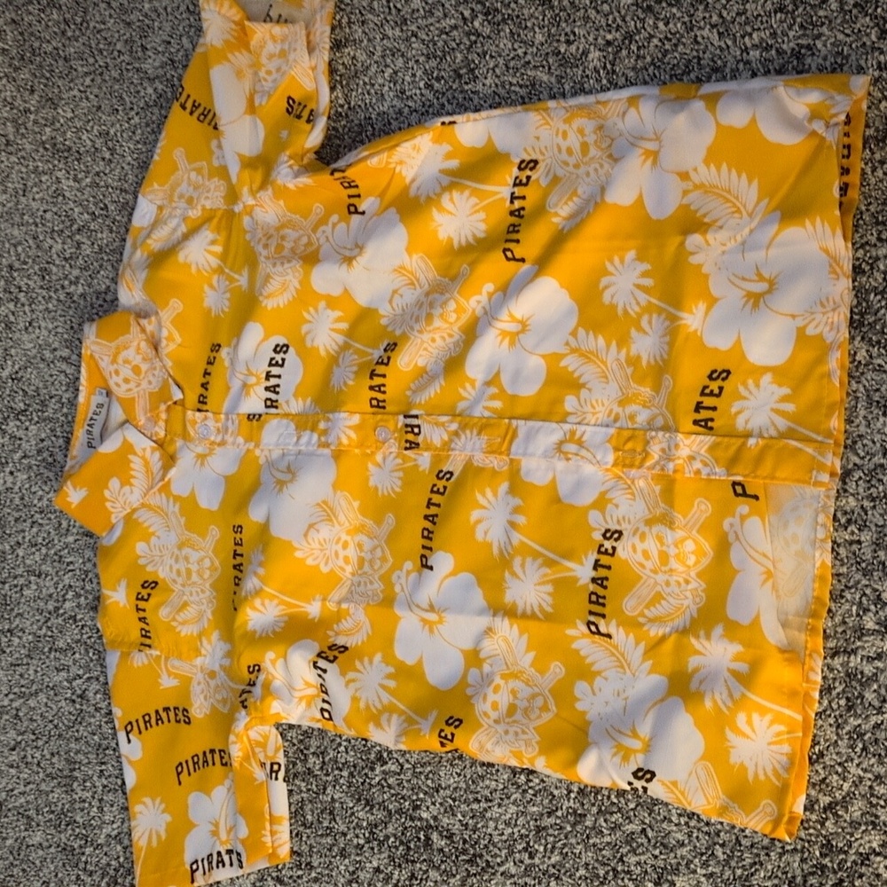 Yellow Pittsburgh Pirates Hawaiian Shirt